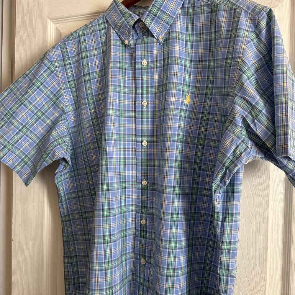 MENS XL Ralph Lauren Polo Button down short sleeve